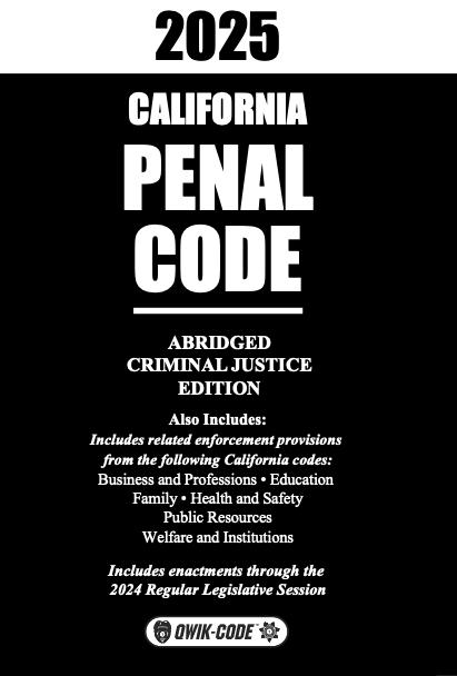 California Penal Code 2025 Abridged